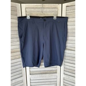 Travis Matthews Shorts Mens Size 38 Dark Blue Athletic Golf Style Stretch Casual